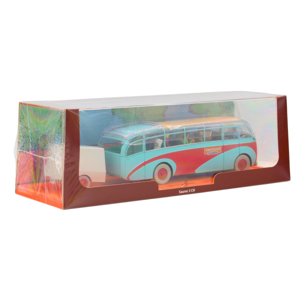 Tim und Struppi Swissair Bus Modellauto 1:43 | Tintin Cars